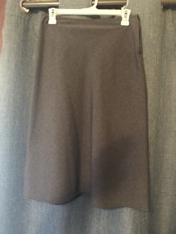 Gray pencil skirt