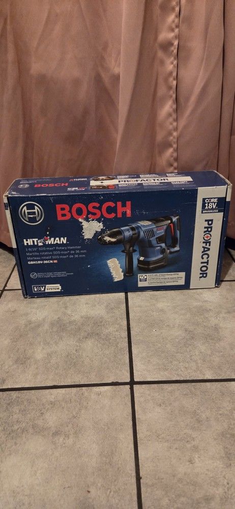 Bosch  18 VT BRUSHLESS  Sds Max Rotary Hammer 1-9/16 Tool Only New 