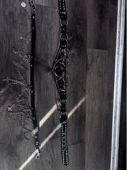 Punk goth belts