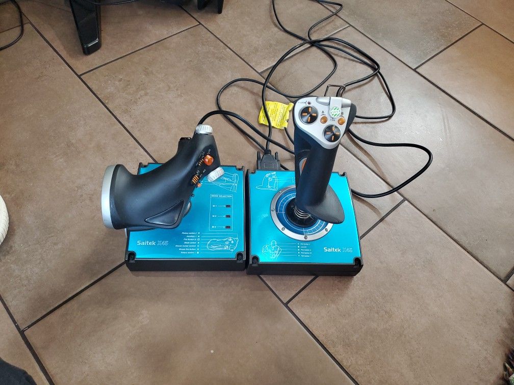Saitek X45 Flight Stick and Throttle PC Controller