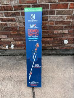 Husqvarna pole saw battery and charger included New