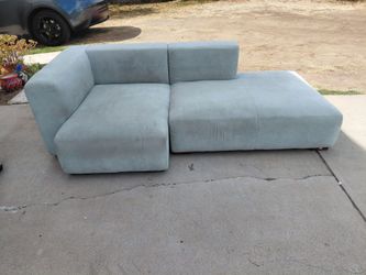 Light Blue Small Sectional