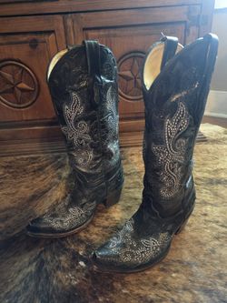 Black corral boots