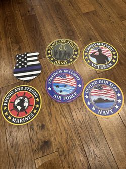 Armed Forces, Police And Fire Signs