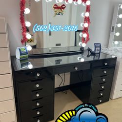 Black LED vanity New Mirror Chest