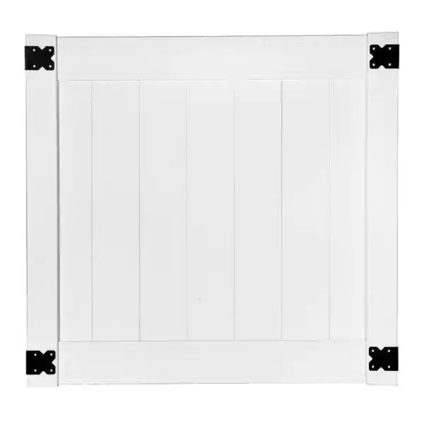 White Vinyl PVC Gate 4x4