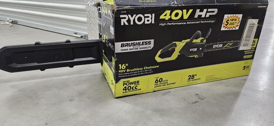 New Ryobi 40V 16" chainsaw kit