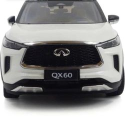 Paudi Model 1/18 Scale Diecast Cars 2022 Infiniti QX60 Model Car For Adults Collection White