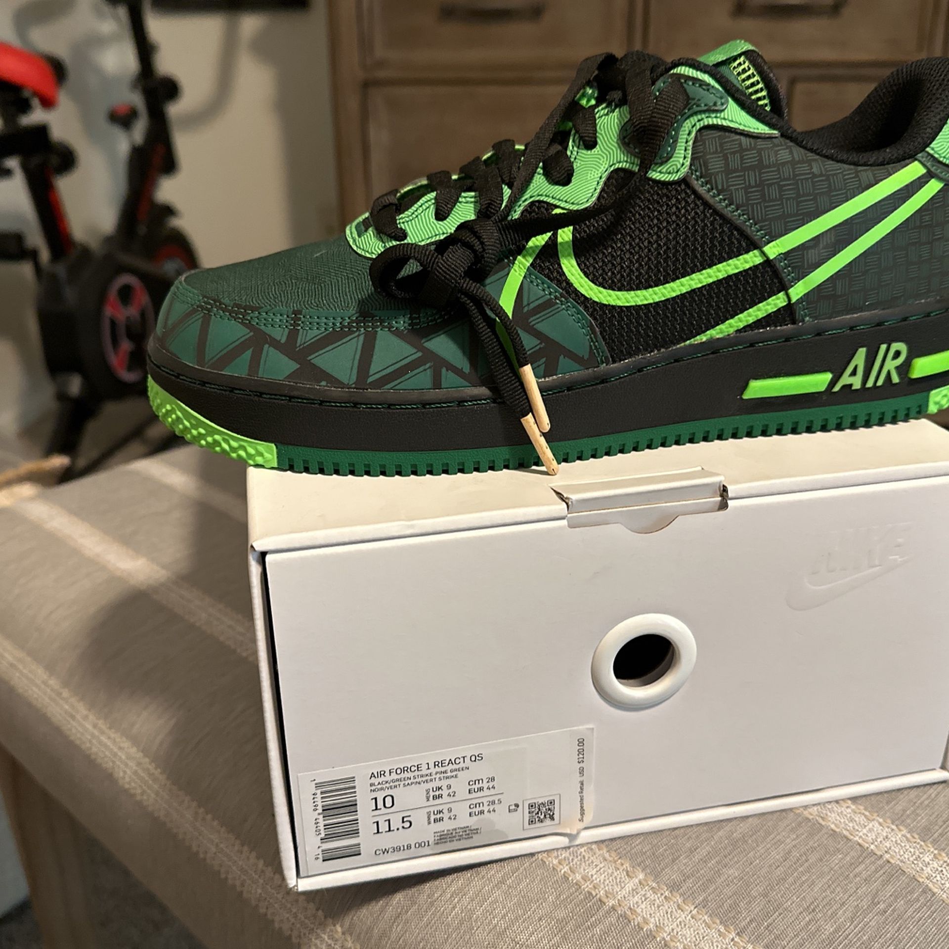 Air force 2025 1 noir vert