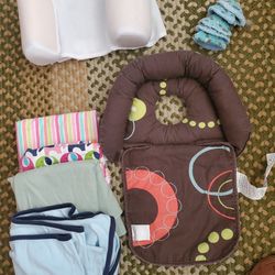Baby Lot Of Blankets, Head Supports, Pee Pee Teepees