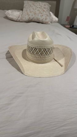 AMERICAN HAT 15X TWO TONE VENT STRAW COWBOY HAT