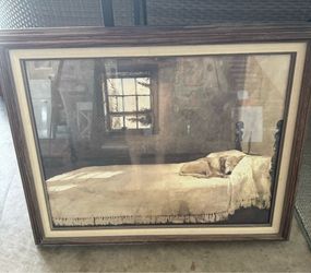 Andrew Wyeth / master bedroom/large framed print