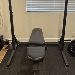 Adjustable Squat, Rack, And Bench