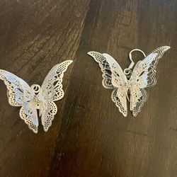 Silver Colored Metal Earrings 