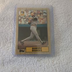 Barry Bonds Rookie Error Card