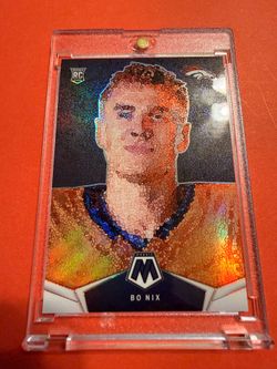 Bo nix Micro mosaic and Bo nix Topps chrome ( RC) game worn patch