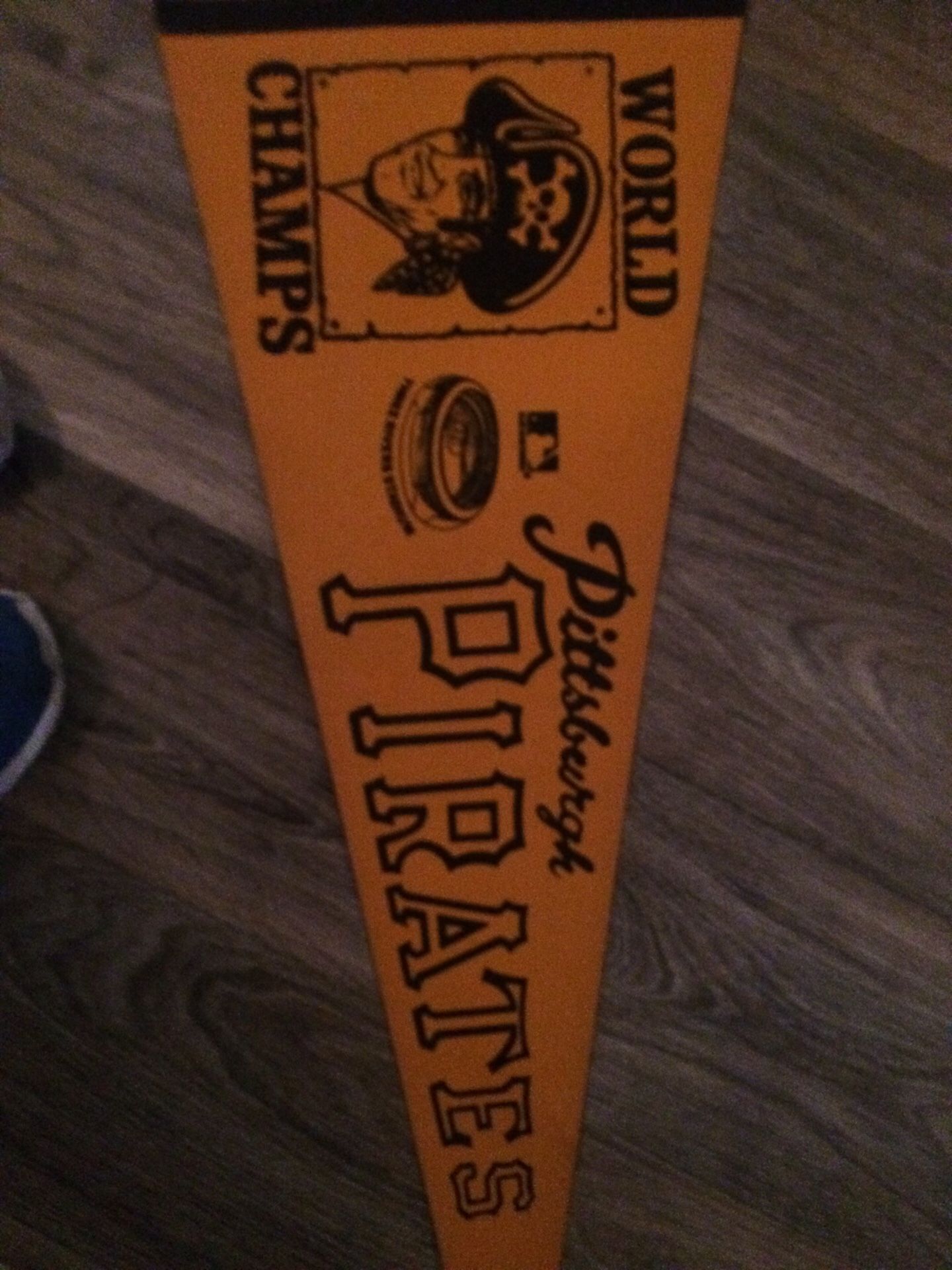 Vintage pennant Pittsburgh Pirates world champs