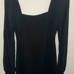 Size Medium Black Long Sleeve Dress