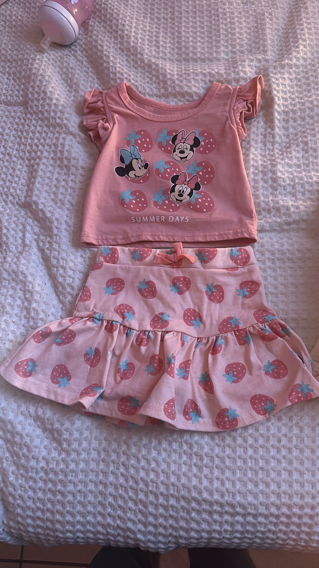 minnie mouse baby girl set