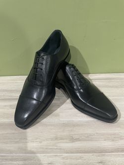 Firmani Shoes Black Leather Calf Captoe Oxford 