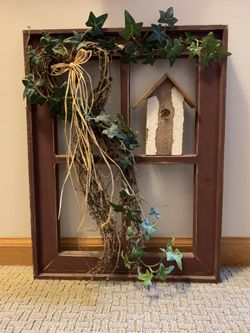 birdhouse window wall decor picture