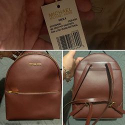 Michael Kors Medium Burgundy Backpack 