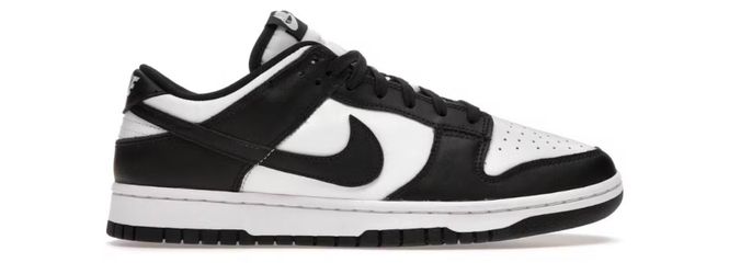 Size 7 Nike Dunk Low Retro White Black Panda