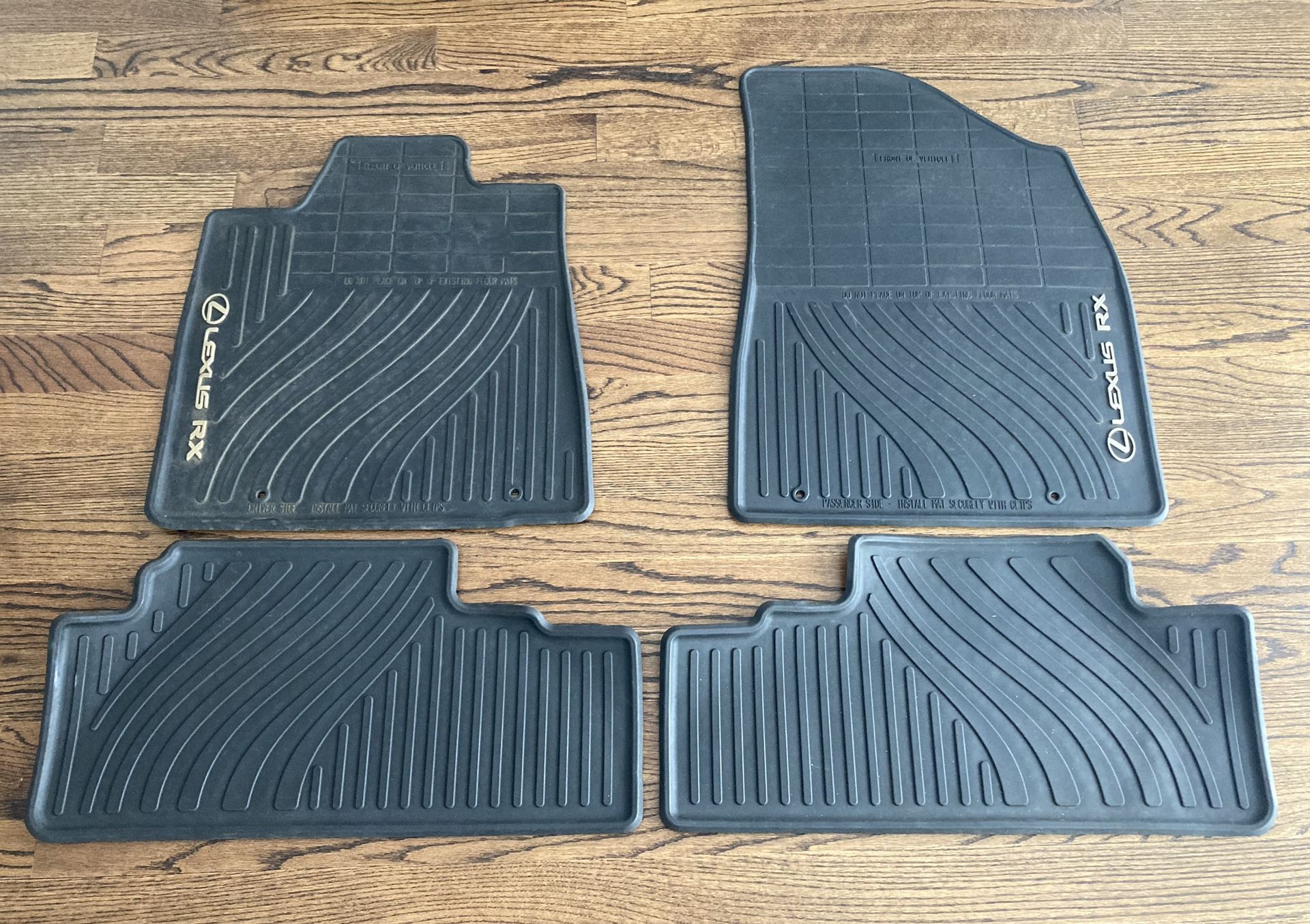 *FOR SALE* GENUINE OEM LEXUS RX ALL-WEATHER FLOOR MATS, BLACK