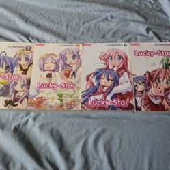 Lucky Star Manga Vol 1-4 English