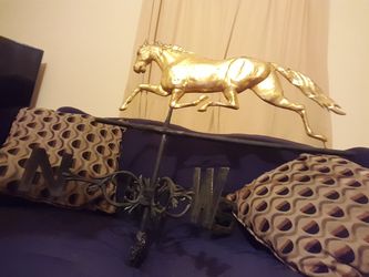 Early 20th century running horse weathervane