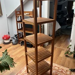 Wood Bookcase Rack