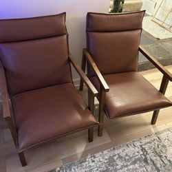 Like New Mid-century Modern Accent Chairs