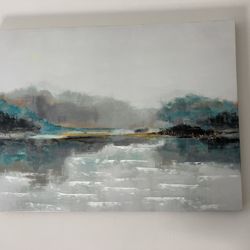 Beautiful Beach/water Painting 39.5”x29.5”