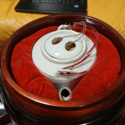 Vintage Wooden Laquer Tea Caddy 