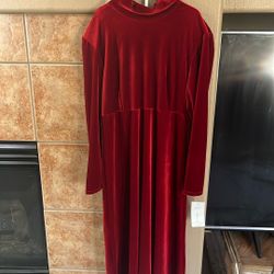 Brand New Size -14 P Cherry Red Girls Dress Maxi Never Worn 