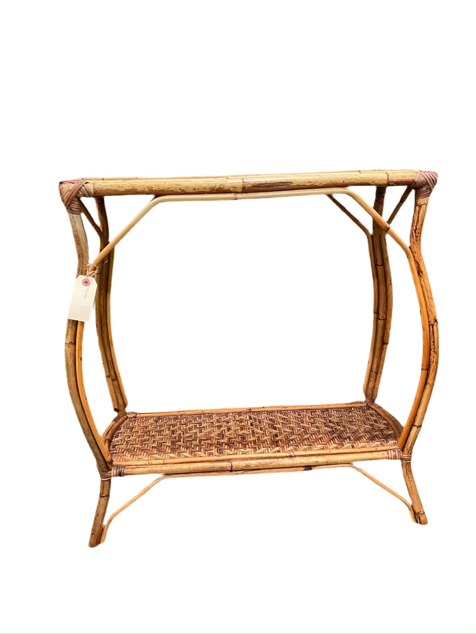 Console Entry Woven Natural Fiber Table