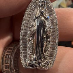 925 Sterling Silver Mother Mary Pendant