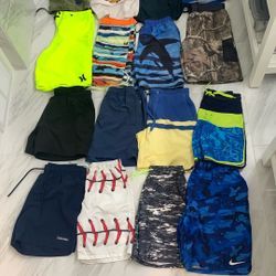 14 Swim Shorts Trunks Youth And Small Men’s Nike Calvin Klein Polo HurleyIzod