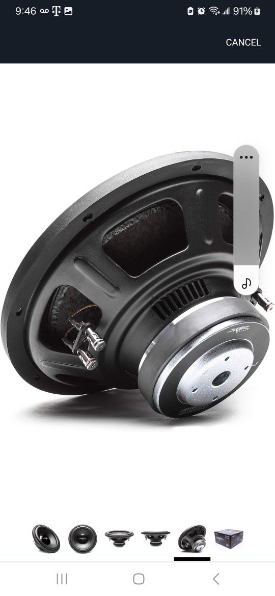 Skar Audio IX-12 D4 12" 500 Watt Max Power Dual 4 Ohm Car Subwoofer