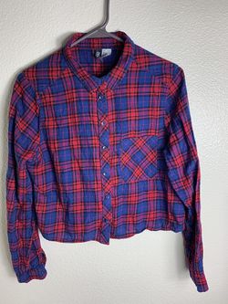 Women’s Crop top flannel