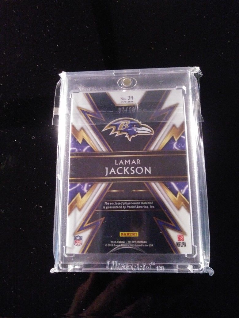 2018 Select football Lamar Jackson RC #34 7/10