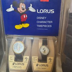 LORUS Collectible Disney Watch Set Unopened 