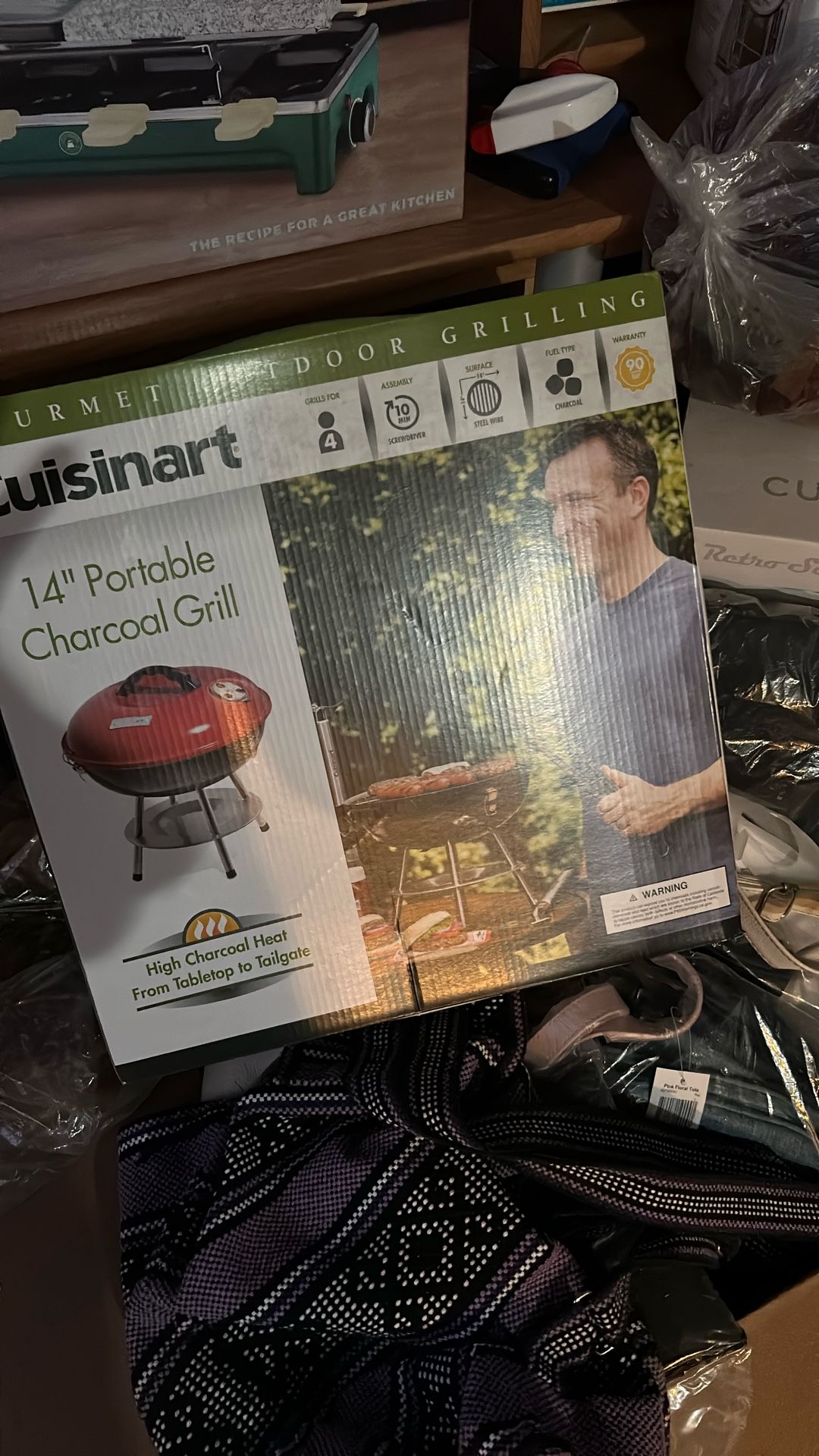 Portable Charcoal Grill 14”