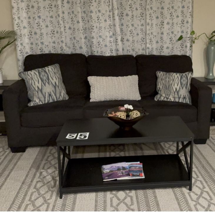 Black Wood Coffee Table Like New