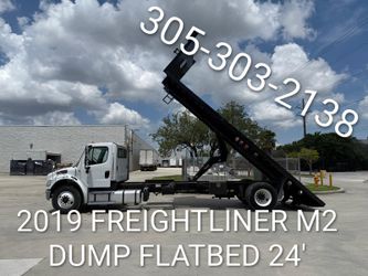2019 FREIGHTLINER M2 PLATAFORMA DUMP FLATBED 24' FT.
