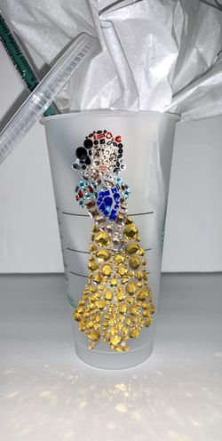Snow White Rhinestone Cup 
