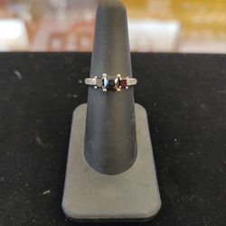 14k Diamond Ring,Sz 6