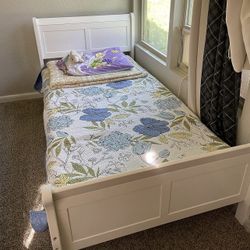 White Twin Bed