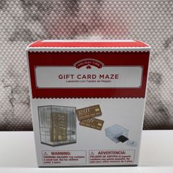 Holiday Time Gift Card Maze Clear Plastic New In Box Christmas Gift Cards