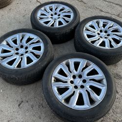 22” Chevy High county wheels and Bridgestone tires 22 GMC Denali Rims Fit Chevrolet Silverado Tahoe Sierra Yukon Factory original stock Take Off Oem C